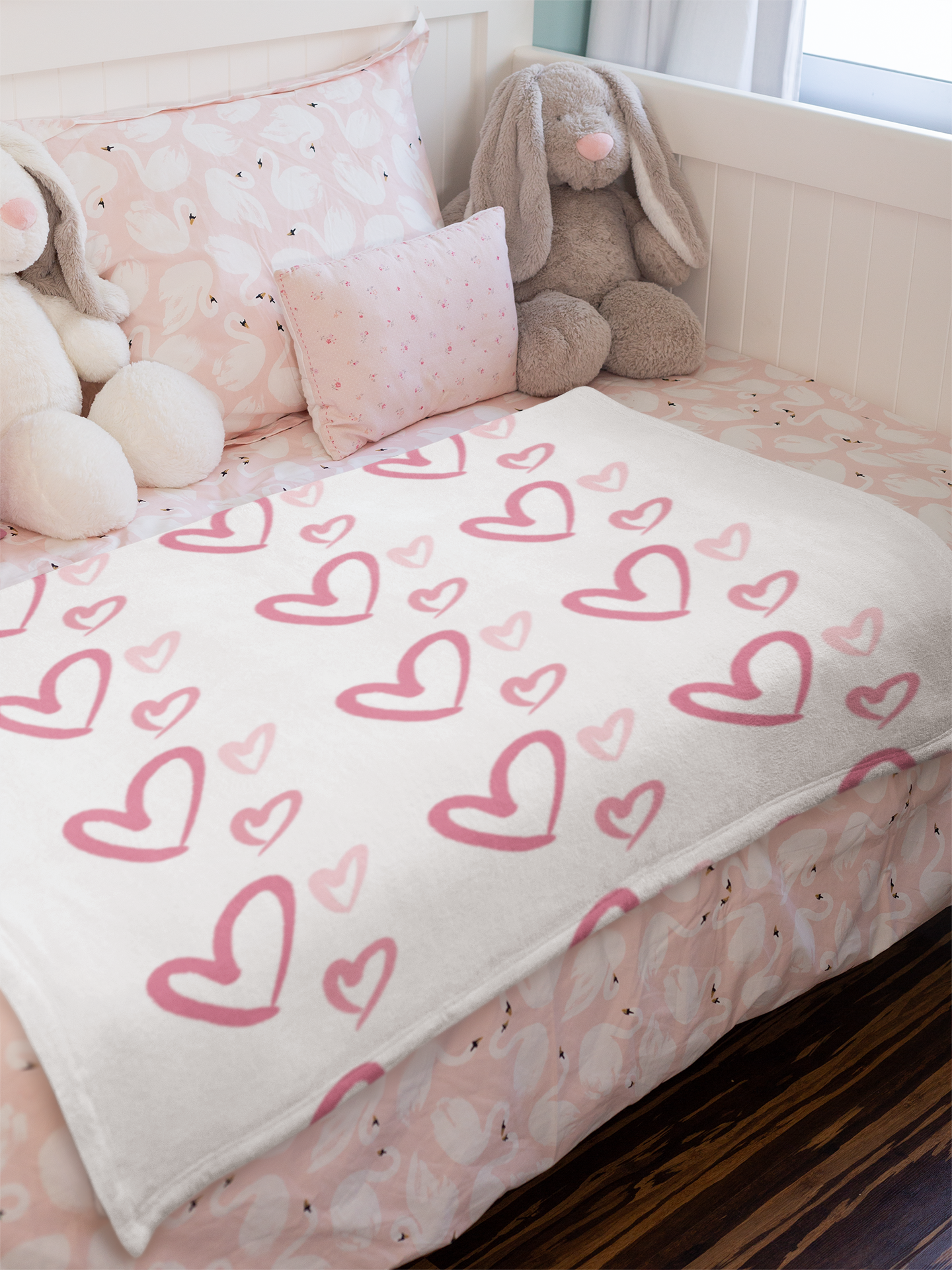 Valentine Hearts Reading Blanket