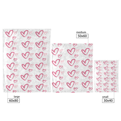 Valentine Hearts Reading Blanket