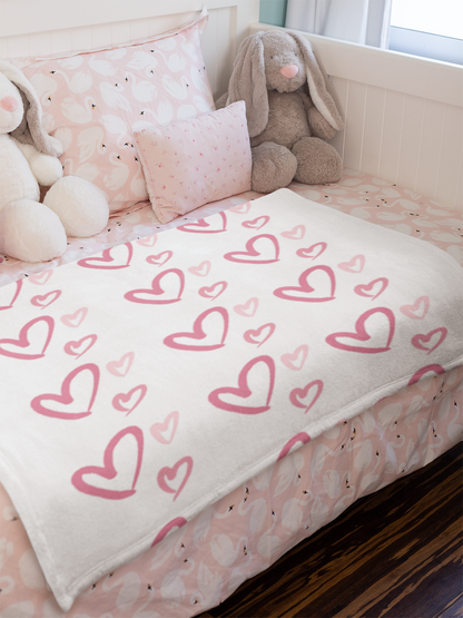 Valentine Hearts Reading Blanket